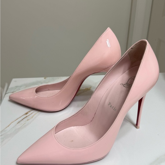 Christian Louboutin Shoes - Christian Louboutin Pink Patent Leather Pointed Toe Pumps